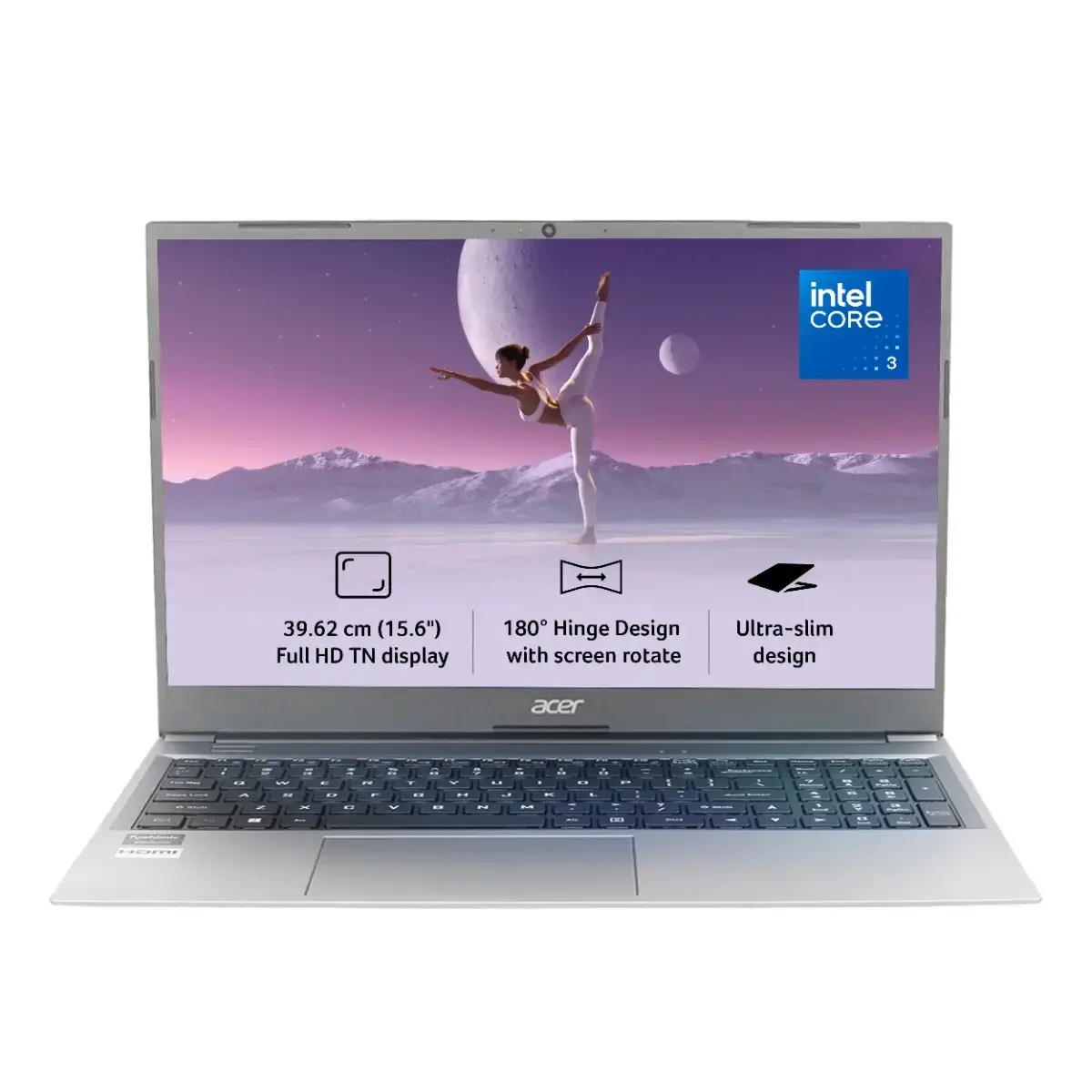 Acer UN.34ESI.02H AL15 Laptop, 15.6 Inch, Intel Core i3 Processor