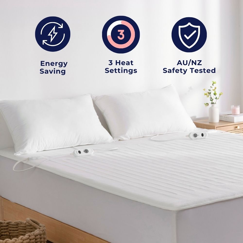 Electric Blanket Washable Heated Throw Rug Underlay Single Double Queen King - Picture 38 of 155