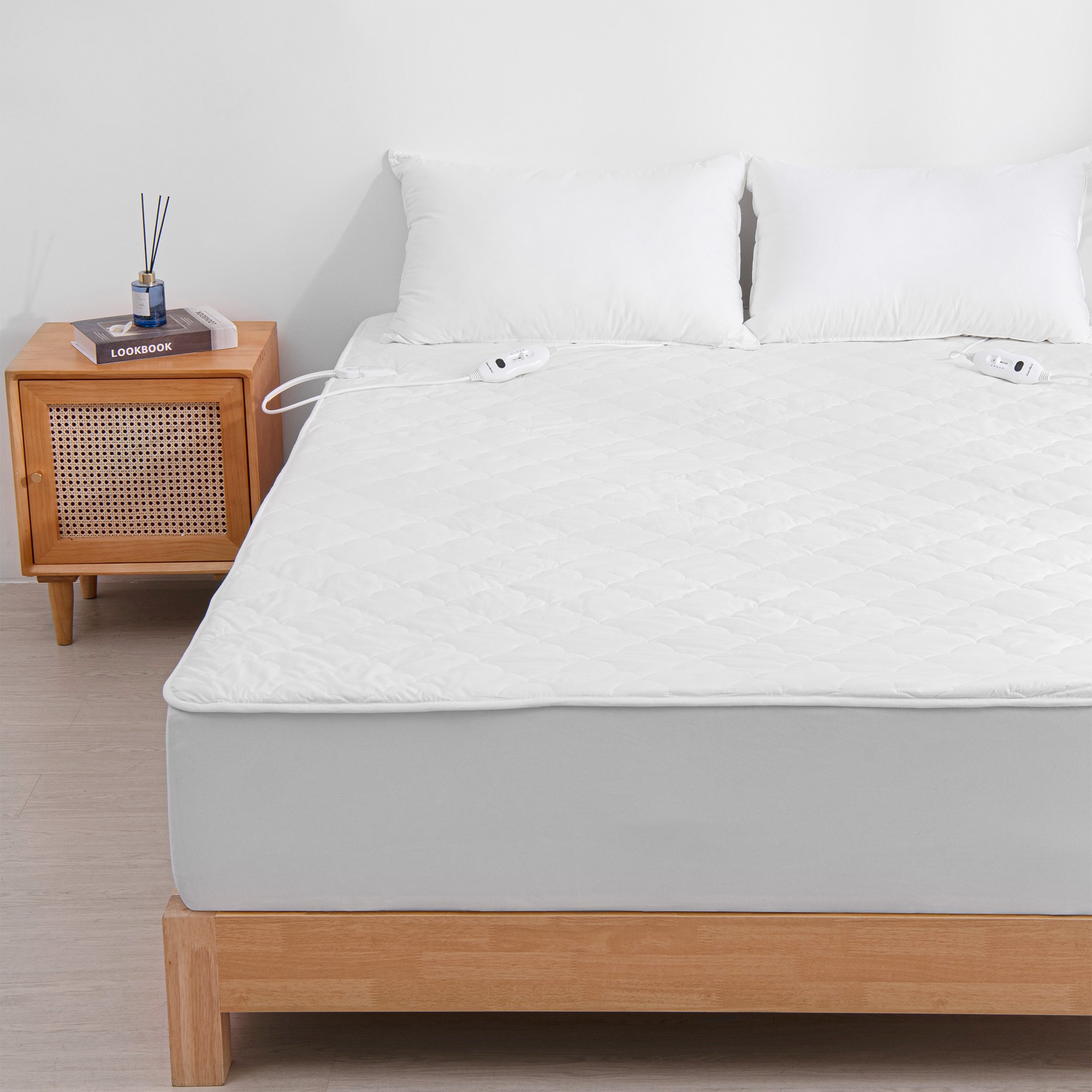 Electric Blanket Fully Fitted Washable Heated Cotton Quilted Single Double Queen - Picture 33 of 56