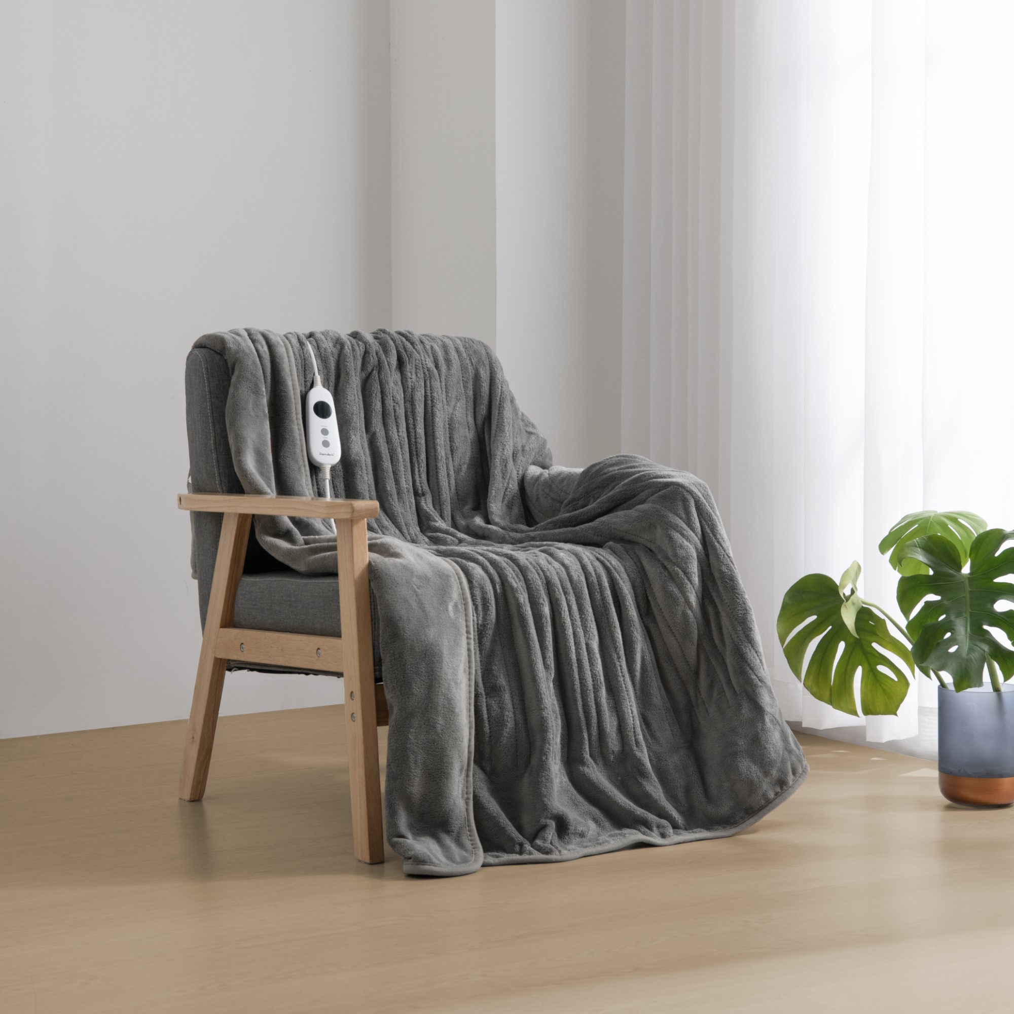 Dreamaker Washable Electric Heated Throw Rug Snuggle Blanket Fleece Faux Fur - Picture 41 of 156