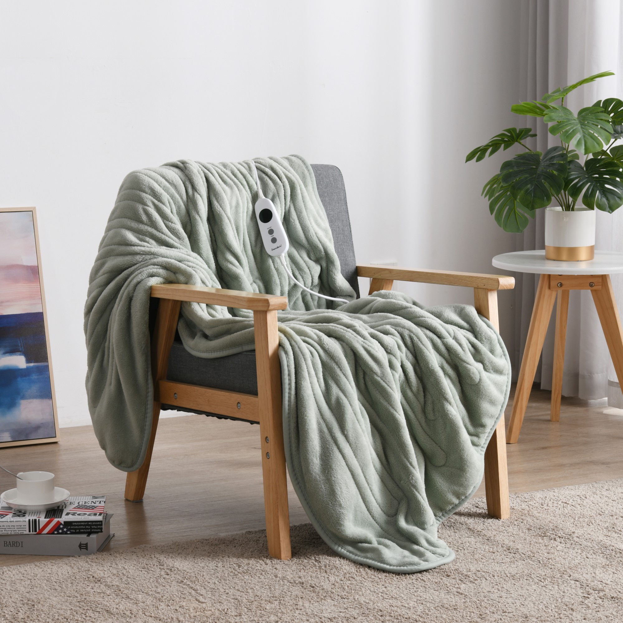 Dreamaker Washable Electric Heated Throw Rug Snuggle Blanket Fleece Faux Fur - Picture 62 of 156