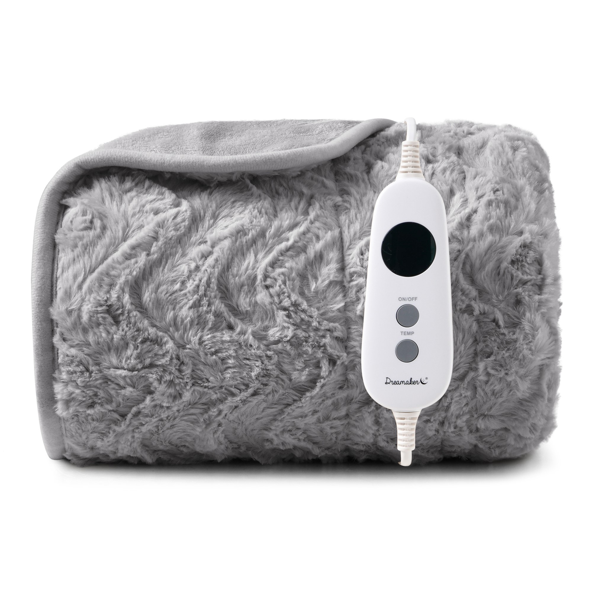 Dreamaker Electric Blanket Washable Heated Throw Rug Coral Fleece Faux Fur - Picture 29 of 34
